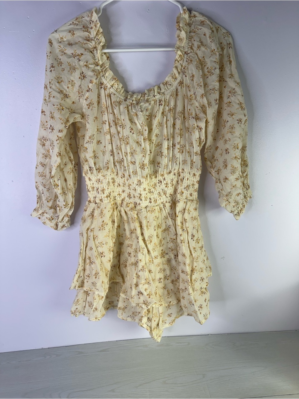 American Eagle Prairie Romper long sleeve size small